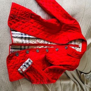 Red Burberry Jacket